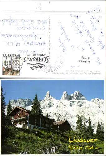741101 Lindauer Hütte geg. d. Drei Türme Schruns Montafon