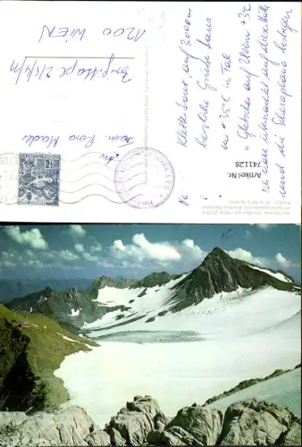 741128 Mannheimer Straßburger Hütte b. Brand b. Bludenz m. Schesaplana u. Brandner Gletscher Rätikon