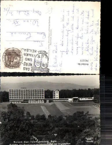 741177 Foto AK Bad Tatzmannsdorf Kurheim b. Pensionsversicherungsanstalt d. Angestellten