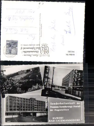 741181 Mehrbild AK Bad Tatzmannsdorf Sonderheilanstalt d. Pensionsversicherung d. Angestellten