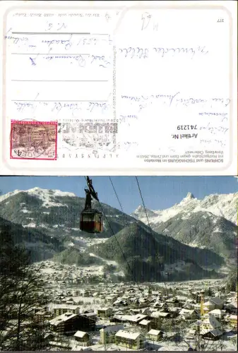 741219 Schruns u. Tschagguns Montafon m. Hochjochbahn geg. Golm u. Zimba Winter Seilbahn Gondel