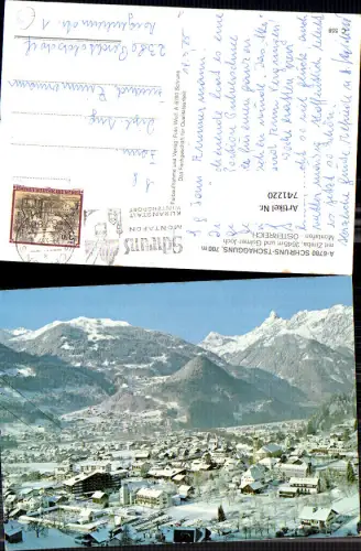 741220 Schruns Tschagguns m. Zimba Golmer-Joch Montafon im Winter