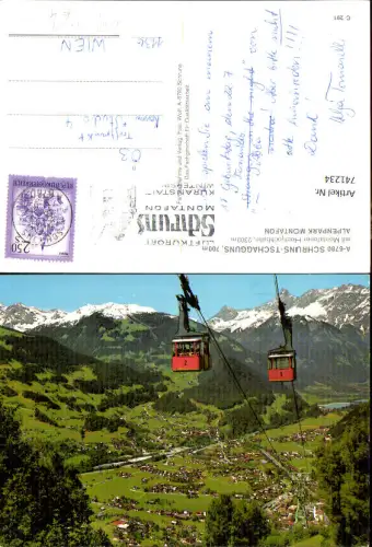 741234 Schruns Tschagguns m. Montafoner Hochjochbahn Seilbahn Gondel