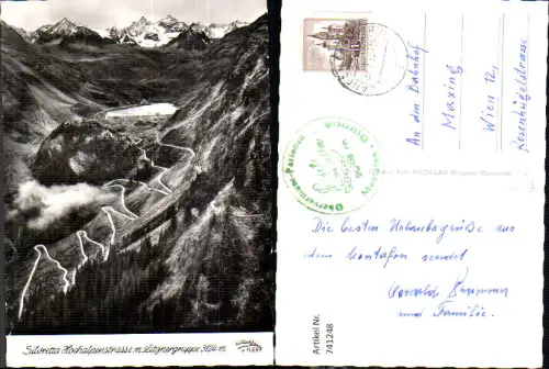741248 Foto AK Schruns Partenen Galtür Silvretta Hochalpenstraße Litznergruppe pub Risch-Lau W 11697
