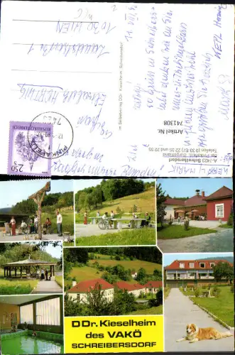 741308 Mehrbild AK Schreibersdorf b. Pinkafeld Ddr. Kiesel-Erholungsheim des VAKÖ