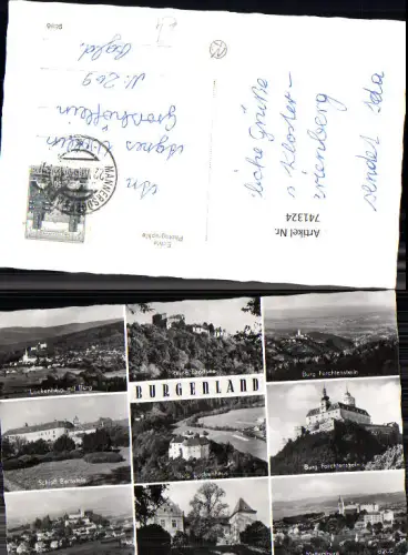 741324 Mehrbild Foto AK Burgenland Lockenhaus m. Burg Schloß Bernstein Mattersburg