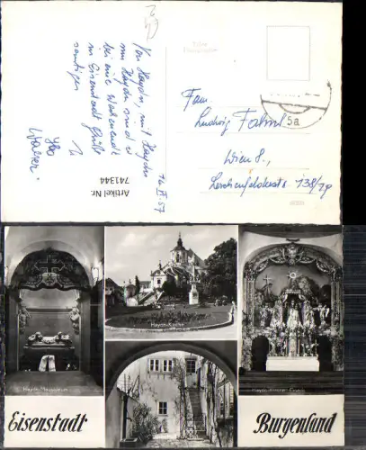 741344 Mehrbild AK Eisenstadt Haydn-Mausoleum Haydn-Kirche Gnadenmutter
