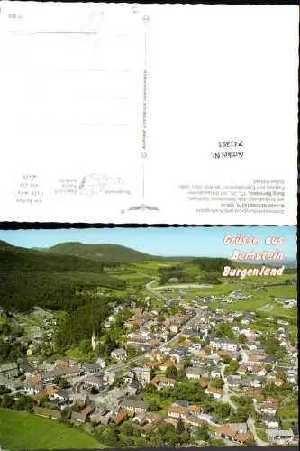 741391 Fliegeraufnahme Bernstein m. Burg Bernstein pub Alpine Luftbild 77226
