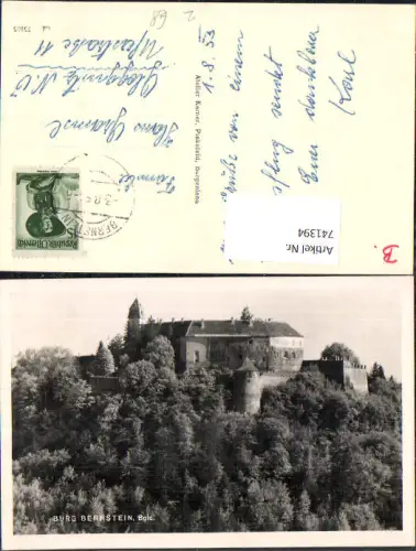 741394 Foto AK Bernstein Burg Bernstein