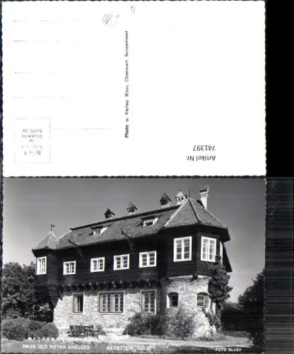 741397 Foto AK Bernstein Madonnenschlössl Haus des Roten Kreuzes