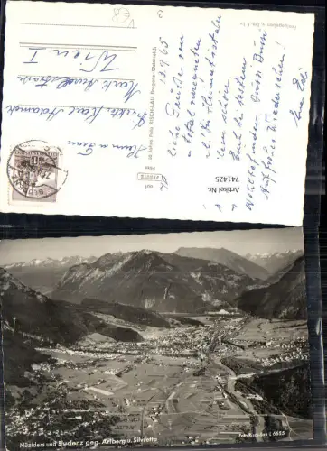 741425 Luftbild Nüziders u. Bludenz geg. Arlberg u. Silvretta pub Risch-Lau L 6655