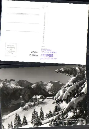 741429 Foto AK Alpengasthof Muttersberg ob Bludenz Mutters Schesnaplana pub Risch-Lau W 10844