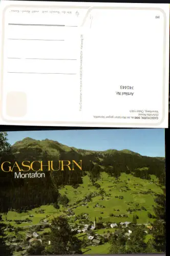 741443 Gaschurn Montafon geg. Versettla Silvretta-Nova