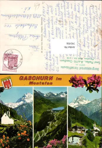 741456 Mehrbild AK Gaschurn Montafon Maria Schnee Talsperre