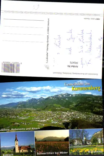 741471 Mehrbild AK Gemeinden am Kummenberg Koblach Hohenems Mäder Schwertlilien