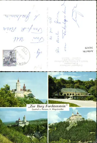 741479 Mehrbild AK Forchtenstein Forchtenau Gasthof u. Pension Zur Burg Forchtenstein
