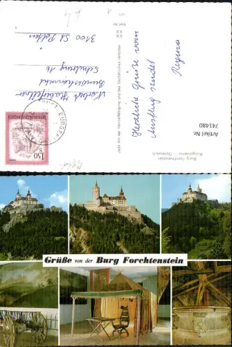 741480 Mehrbild AK Forchtenstein Burg Forchtenstein Türkenzelt Waffensaal