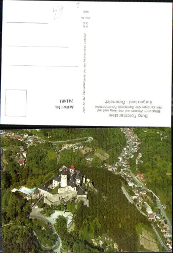 741481 Luftbild Forchtenstein Blick vom Westen auf d. Burg u. Gemeinde