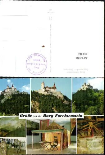 741483 Mehrbild AK Forchtenstein Burg Forchtenstein Türkenzelt Waffensaal