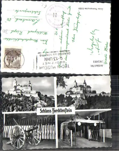 741493 Foto Mehrbild AK Forchtenstein Waffensaal Türkenzelt Burg