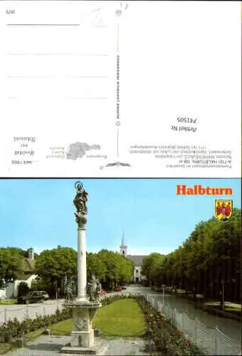741505 Halbturn Mariensäule a. Hauptplatz pub Alpine Luftbild 2575