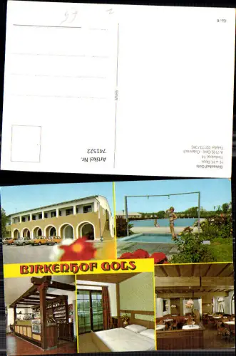 741522 Mehrbild AK Birkenhof Gols Zimmer Gaststube Schwimmbad