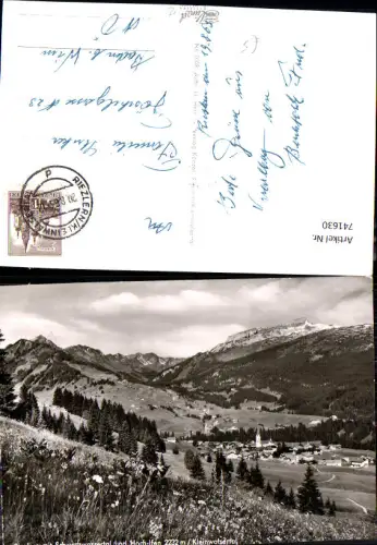 741630 Foto AK Riezlern m. Schwarzwassertal u. Hochifen Kleinwalsertal
