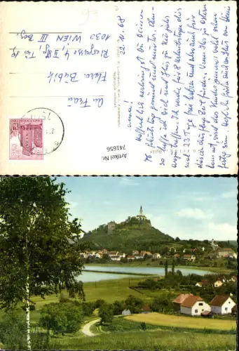 741656 Güssing m. Burg Baum Birke im Vordergrund