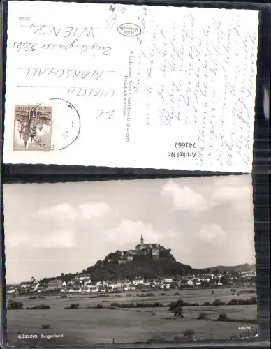 741662 Foto AK Güssing Ansicht m. Burg