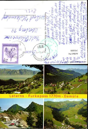 741666 Mehrbild AK Laterns Furkapass Damüls VW Käfer