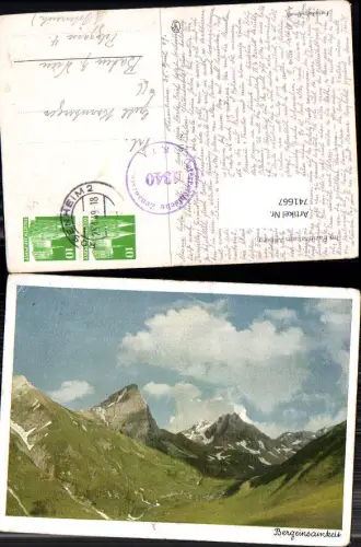 741667 Bergeinsamkeit Im Pazieltal a. Arlberg Zürs a. Arlberg Stempel 1340 Österreichische Zensurstelle