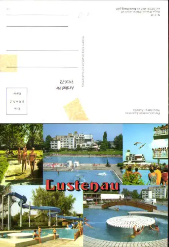 741672 Mehrbild AK Lustenau Freizeitzentrum Schwimmbad Rutsche Sprungturm