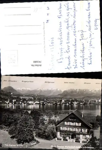 741680 Foto AK Lochau a. Bodensee Hotel Pension Wellenhof Bregenz pub Risch-Lau W 7455