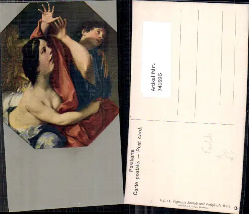 741696 Künstler AK Cignani Joseph u. Potiphars Weib Erotik