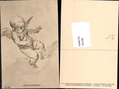 741708 Künstler AK Anselm Feuerbach Engel Religion
