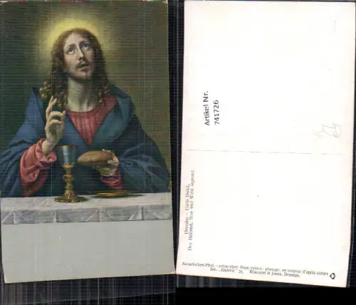 741726 Künstler AK Carlo Dolci Der Heiland Brot u. Wein segnend Religion