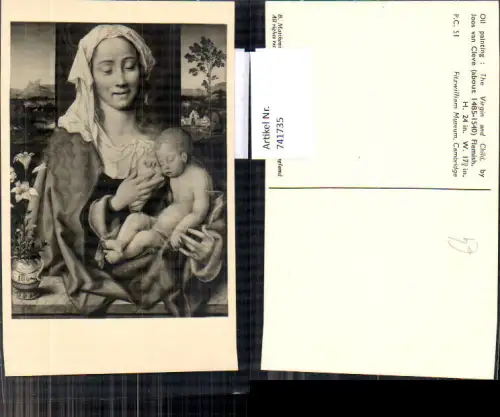741735 Künstler AK Joos van Cleve The Virgin and Child Stillen