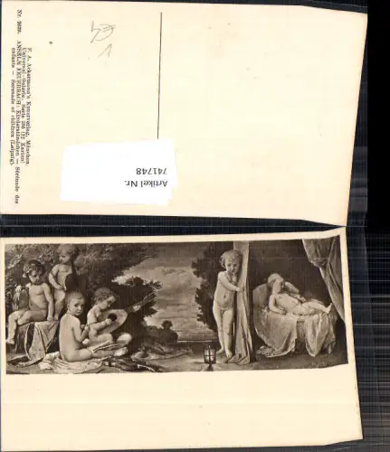 741748 Künstler AK Anselm Feuerbach Kinderständchen pub F. A. Ackermann 255/2639