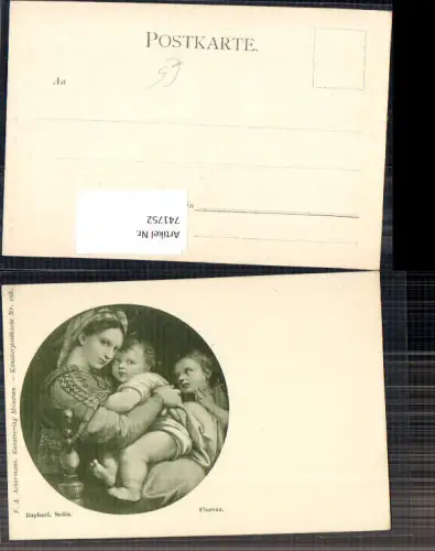 741752 Künstler AK Raphael Sedia Frau m. Kinder pub F. A. Ackermann 105