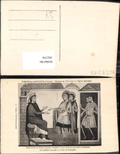 741774 Künstler AK St Savin-sur-Gartempe Vienne Heiliger Religion
