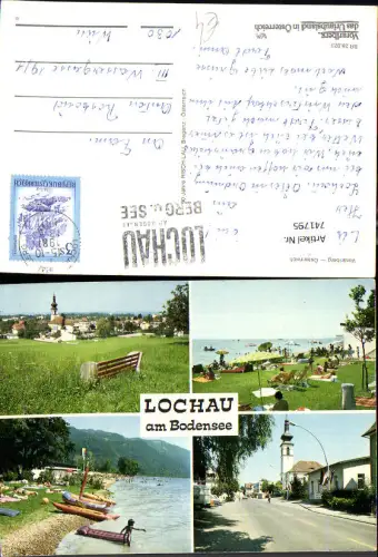 741795 Mehrbild AK Lochau am Bodensee Straßenpartie Badeufer