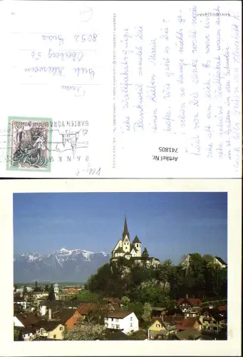 741805 Rankweil Liebfrauenkirche vor Berge