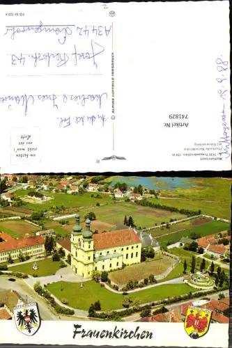 741829 Fliegeraufnahme Frauenkirchen Barockkirche m. Kalvarienberg pub Alpine Luftbild FÖ 55732 A