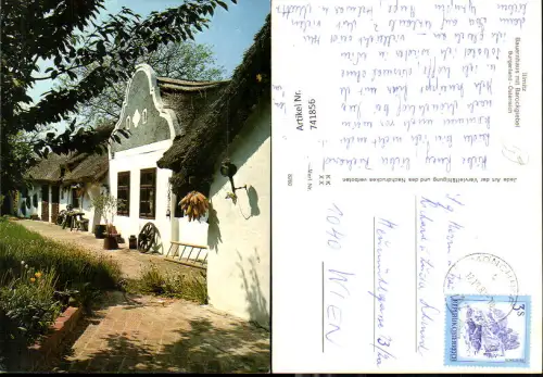 741856 Illmitz Seewinkel Bauernhaus m. Barockgiebel Barockgiebelhaus