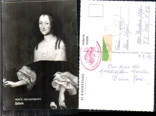 741858 Riegersburg Burg Veste Gallerin Frau Portrait