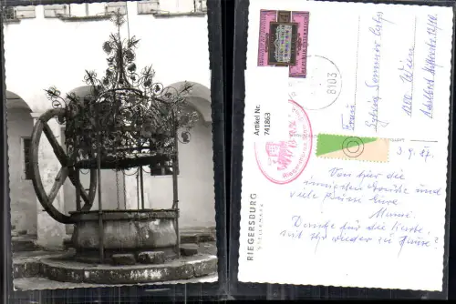 741863 Foto AK Riegersburg Burg Brunnen