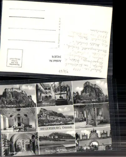 741874 Mehrbild AK Riegersburg Burg Burghof Fürstenzimmer Weißer Saal Waffenkammer