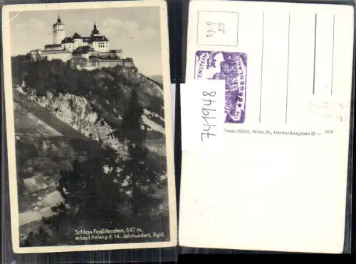 741948 Forchtenau Burg Forchtenstein Schloss
