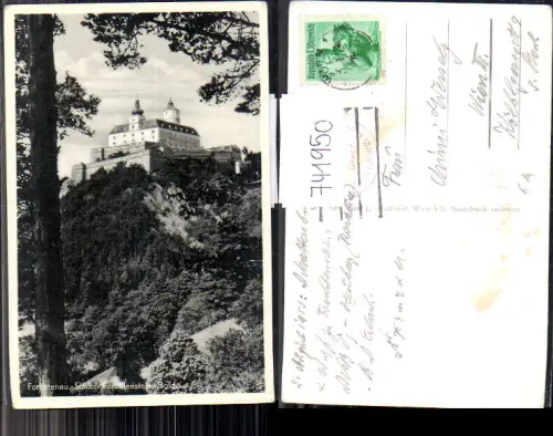 741950 Foto AK Forchtenau Burg Forchtenstein Baum im Vordergrund