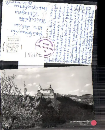 741961 Foto AK Forchtenau Burg Forchtenstein Baumblüte im Vordergrund